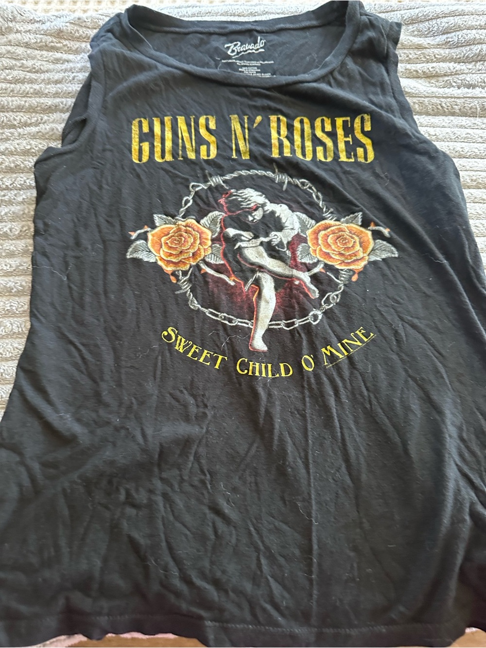 Guns N' Roses Bravado Black Graphic Tank Top - Sweet Child O' Mine